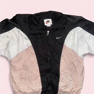 Vintage 90’s Nike Black and beige Colorblock Windbreaker